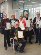 Palkinnonsaajat. Kilpailussa jaettiin kolme pistesijaa ja palkintosijat.
/Jukka Vuorinen