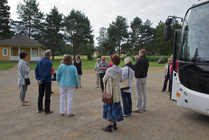 Ensimmäinen pysähdys Tuuloksen Pyhän Birgitan kirkolla